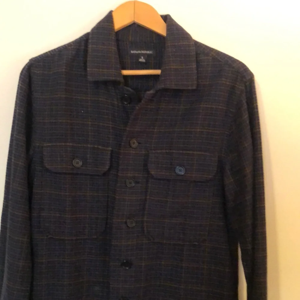 BANANA REPUBLIC HEAVY FLANNEL SHIRT JACKET